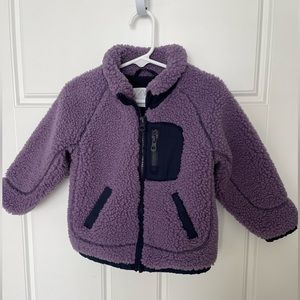 Zara Baby Girl Sherpa Jacket Size 12-18M